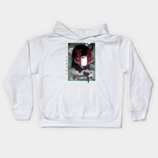 Samurai Demon Mask Girl Vaporwave Cyberpunk Kids Hoodie